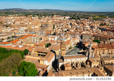 Drone photo of Spanish town Tarazona Drone photo of Spanish town Tarazona 91263290