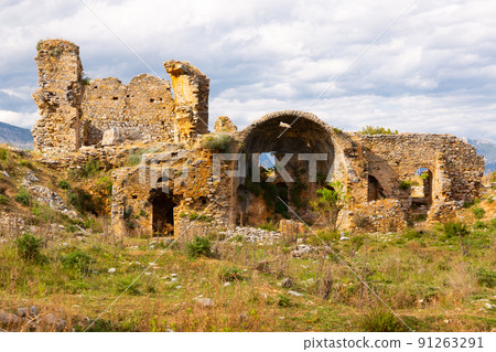 Remains of Anemurium basilica, Turkey Remains of Anemurium basilica, Turkey 91263291