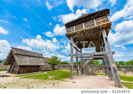 佐賀縣吉野裡遺址-南部內殼的砲塔- 佐賀縣吉野裡遺址-南部內殼的砲塔- 91264853