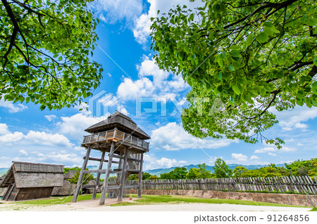 佐賀縣吉野裡遺址-南部內殼的砲塔- 佐賀縣吉野裡遺址-南部內殼的砲塔- 91264856