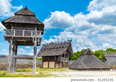 佐賀縣吉野裡遺址-北內船體的砲塔和住宅 佐賀縣吉野裡遺址-北內船體的砲塔和住宅 91265256