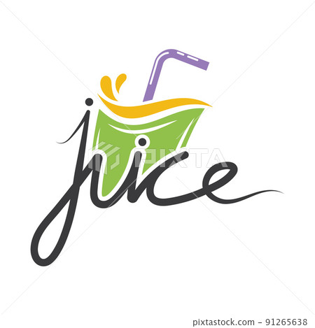 Premium Vector | Orange juice bar logo