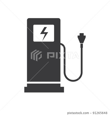 Electrical charging station icon Electrical charging station icon 91265648