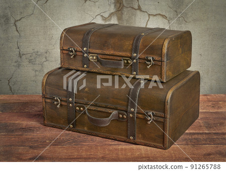 retro suitcase or storage box 91265788