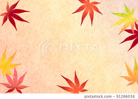  Autumn leaves maple autumn background 91266038