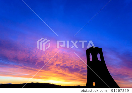 [Nagano Prefecture] Utsukushigahara Plateau at Dawn 91267229