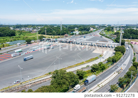 Aerial view "Saitama Prefecture" Urawa Toll Gate 91272278