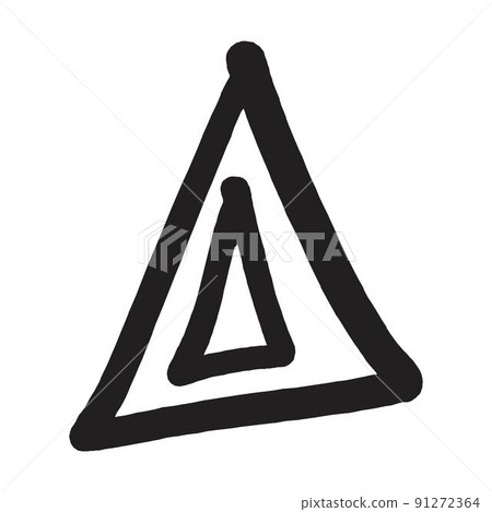 Abstract shape, vector modern and contemporary design art element for poster, wall art and print collections in a glyph illustration 91272364