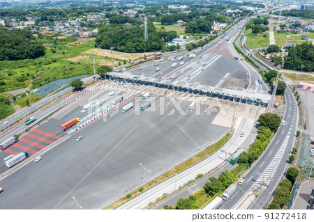 Aerial view "Saitama Prefecture" Urawa Toll Gate 91272418