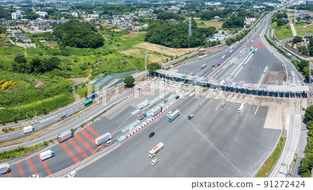 Aerial view "Saitama Prefecture" Urawa Toll Gate Aerial view "Saitama Prefecture" Urawa Toll Gate 91272424