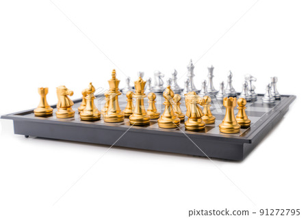 chess board game in competition play, Ideas business success concept chess board game in competition play, Ideas business success concept 91272795