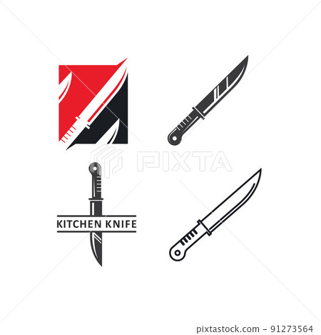 kitchen knife or blade vector icon illustration design template kitchen knife or blade vector icon illustration design template 91273564