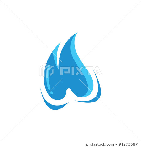 abstract w letter water concept design icon vector template 91273587
