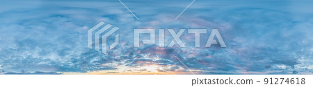 sky panorama with Altocumulus clouds in Seamless spherical equirectangular format with complete zenith for use in 3D graphics, game and composites in aerial drone 360 degree panoramas, as sky dome. sky panorama with Altocumulus clouds in Seamless spherical equirectangular format with complete zenith for use in 3D graphics, game and composites in aerial drone 360 degree panoramas, as sky dome. 91274618