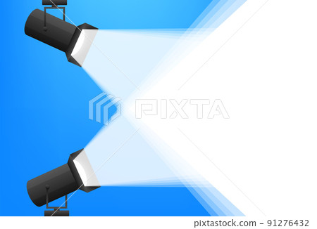 Abstract mockup with blue projecton white background for banner design. Abstract blue light effect backgroun Abstract mockup with blue projecton white background for banner design. Abstract blue light effect backgroun 91276432