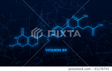 Vitamin b9 formula. Structural formula of vitamin B9 Vitamin b9 formula. Structural formula of vitamin B9 91276741