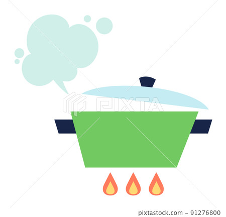 Scandinavian kitchen pot icon-two-handed pot cooking Scandinavian kitchen pot icon-two-handed pot cooking 91276800