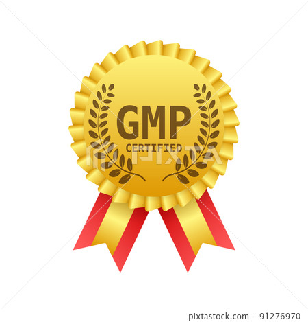 GMP Good Manufacturing Practice certified round stamp. Vector background. Vector logo. GMP Good Manufacturing Practice certified round stamp. Vector background. Vector logo. 91276970