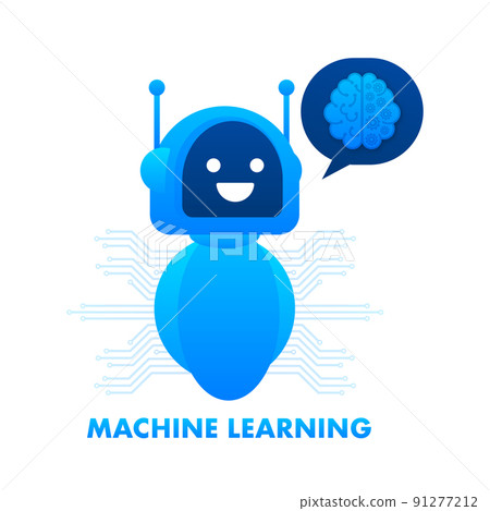 3d machine learning for healthcare design. Vector concept 91277212