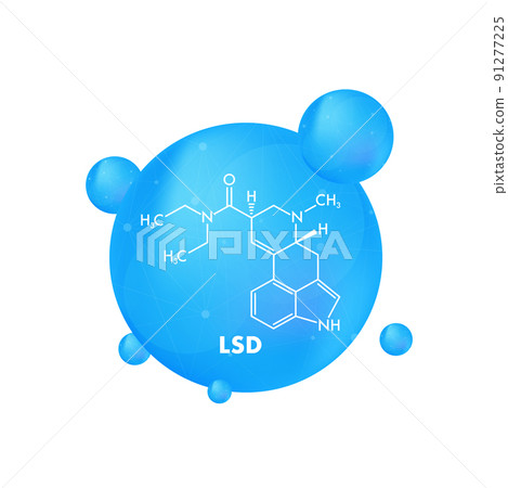 Lsd formula. LSD lysergic acid diethylamide drug formula 91277225