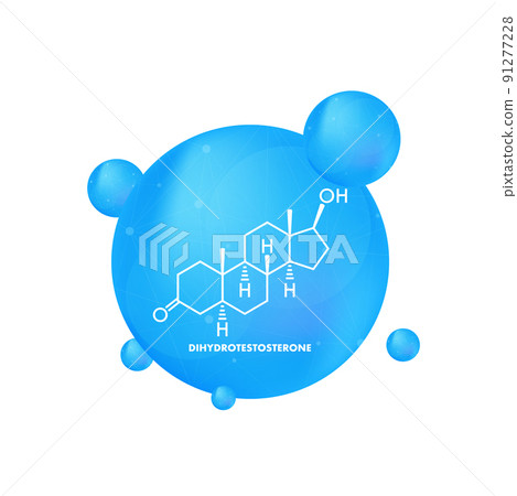 Dihydrotestosterone DHT, androstanolone, stanolone hormone molecule. Skeletal formula. Vector stock illustration Dihydrotestosterone DHT, androstanolone, stanolone hormone molecule. Skeletal formula. Vector stock illustration 91277228