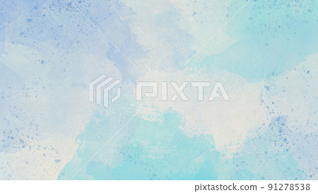 水彩顏料淡藍色出血 水彩顏料淡藍色出血 91278538