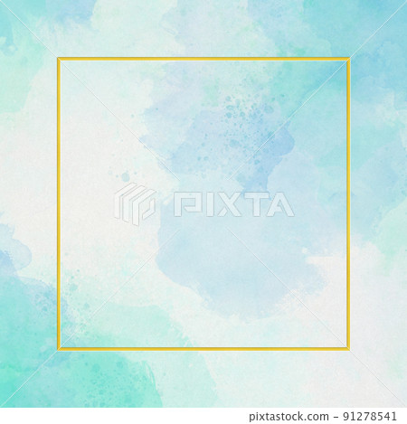 Watercolor paint pale color blue bleeding 91278541