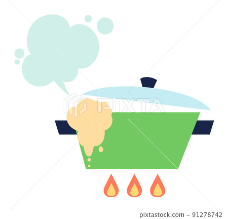 Scandinavian kitchen pot icon-two-handed pot spill Scandinavian kitchen pot icon-two-handed pot spill 91278742