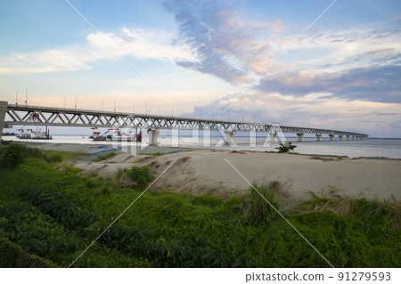 Padma Multipurpose Bridge at Padma river in Bangladesh Padma Multipurpose Bridge at Padma river in Bangladesh 91279593