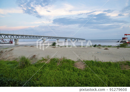 Padma Multipurpose Bridge at Padma river in Bangladesh 91279608