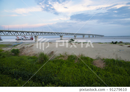Padma Multipurpose Bridge at Padma river in Bangladesh Padma Multipurpose Bridge at Padma river in Bangladesh 91279610