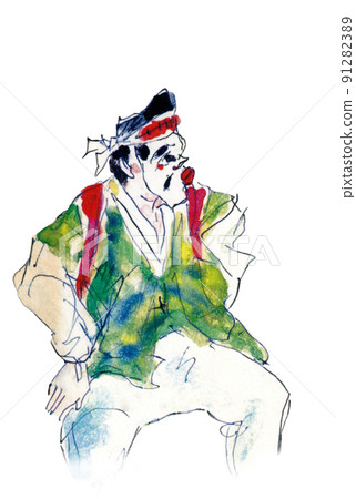 Ichimurao Kagura [Uga Mai] 火人明信片模板 91282389