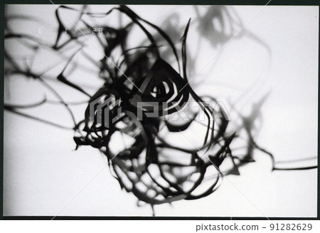 Abstract shadows and structures made from three-dimensional kirigami 91282629