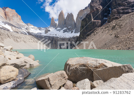 Torres del Paine National Park view, Chile landmark Torres del Paine National Park view, Chile landmark 91283762