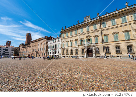Piazza Sordello - Sordello Square in Mantua Downtown Lombardy Italy 91284762