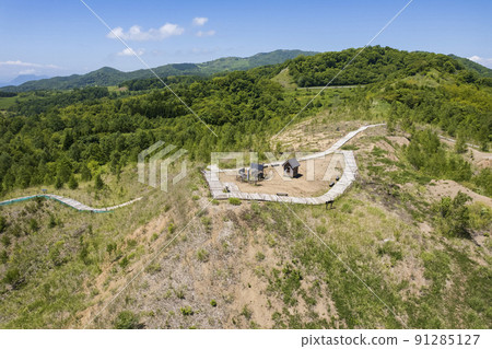 Aerial view of Toya Nishiyama foot crater (2nd observatory) Aerial view of Toya Nishiyama foot crater (2nd observatory) 91285127