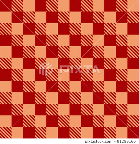 Seamless pattern gingham yellow and brown background for fabric, wrapping, batik, fabric, sarong, carpet, wallpaper, clothing vector illustration Seamless pattern gingham yellow and brown background for fabric, wrapping, batik, fabric, sarong, carpet, wallpaper, clothing vector illustration 91289160