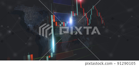 trading market candles banner trading market candles banner 91290105