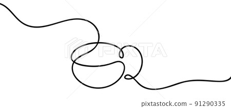 Continuous line art or One Line Drawing of hot cup of coffee or tea and smoke. Cup of Coffee drawing concept. Calligraphic illustration hand drawn design for logo, icon cafe, menu, textile Continuous line art or One Line Drawing of hot cup of coffee or tea and smoke. Cup of Coffee drawing concept. Calligraphic illustration hand drawn design for logo, icon cafe, menu, textile 91290335