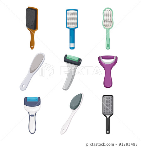 callus remover set cartoon vector illustration callus remover set cartoon vector illustration 91293485