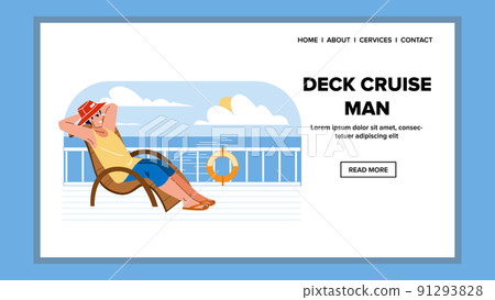 desk cruise man vector 91293828
