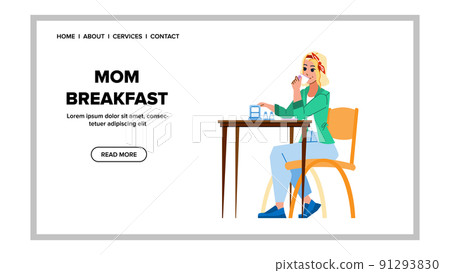 mom breakfast vector mom breakfast vector 91293830