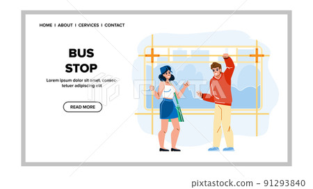bus stop vector bus stop vector 91293840