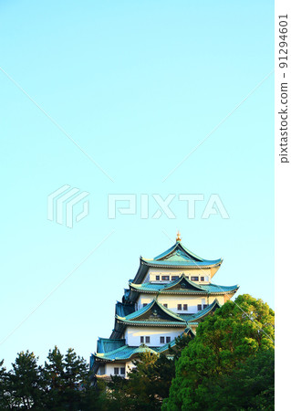 名古屋市,名古屋城堡風景在春天 名古屋市,名古屋城堡風景在春天 91294601