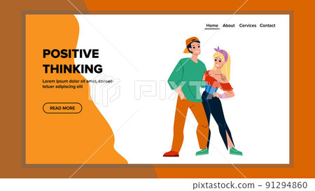 Positive thinking vector 91294860