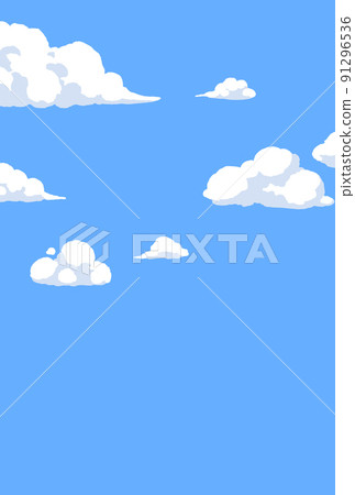 Background material_blue sky and clouds 91296536