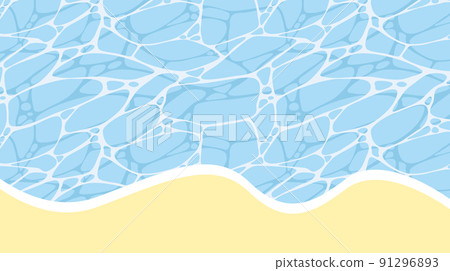 Sea beach pool wave summer background illustration Sea beach pool wave summer background illustration 91296893