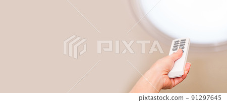 Turn off the light Turn off [Image of power saving] 91297645