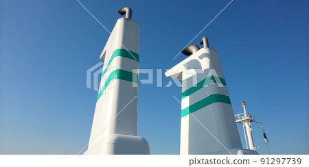 Exhaust pipe of a ship Exhaust pipe of a ship 91297739