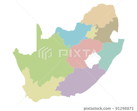 Vector blank map of South Africa with provinces and administrative divisions. Editable and clearly labeled layers. Vector blank map of South Africa with provinces and administrative divisions. Editable and clearly labeled layers. 91298871